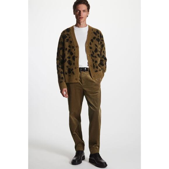 COS brown straight leg Regular-Fit Corduroy Chinos 28R - Picture 2 of 13